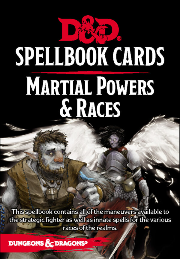 Dungeons & Dragons 5E: Martial Powers & Races Spellbook Cards